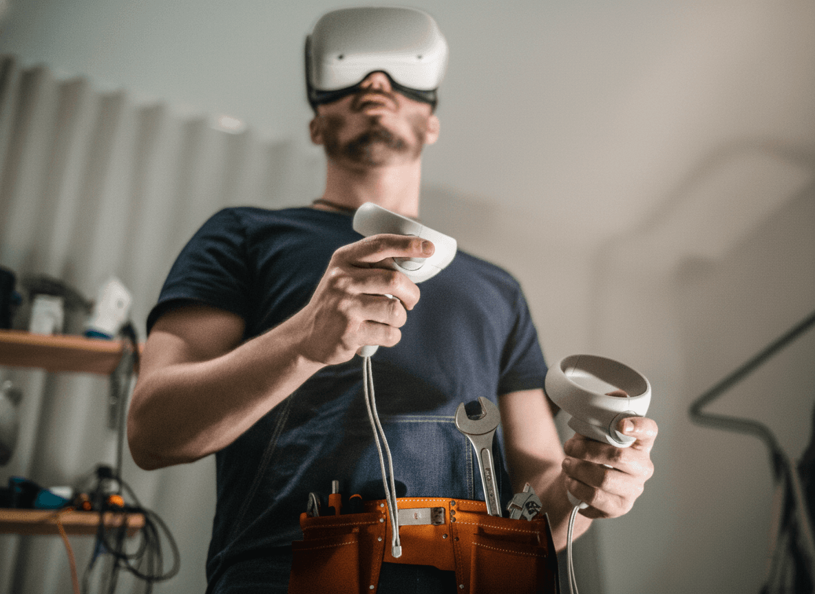 Technician using AI tools